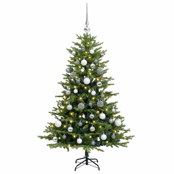 Brad de Crăciun artificial cu globuri 120 cm 150 LED-uri - WALTI WALTI