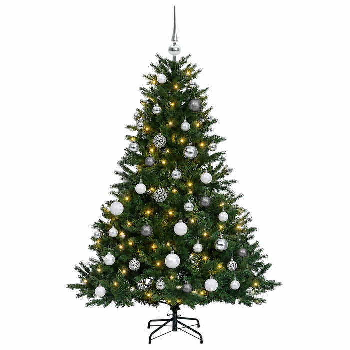 Brad de Crăciun artificial cu glob 120 cm 150 LED-uri Alb cald - WALTI WALTI