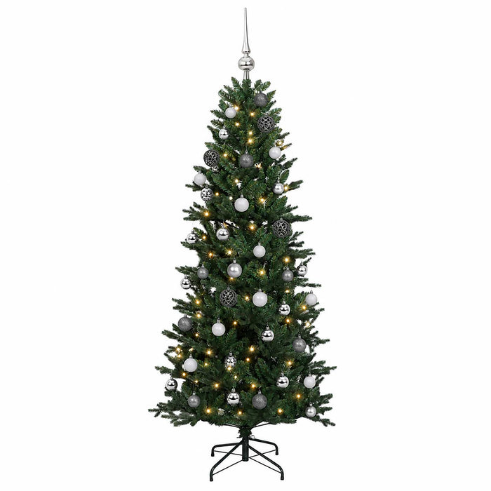 Brad de Crăciun artificial cu glob 120 cm 150 LED-uri Alb cald - WALTI WALTI