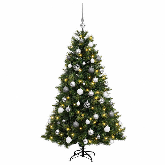 Brad de Crăciun artificial cu glob 150 cm 150 LED-uri Alb cald - WALTI WALTI