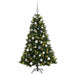 Brad de Crăciun artificial cu glob 150 cm 150 LED-uri Alb cald - WALTI WALTI