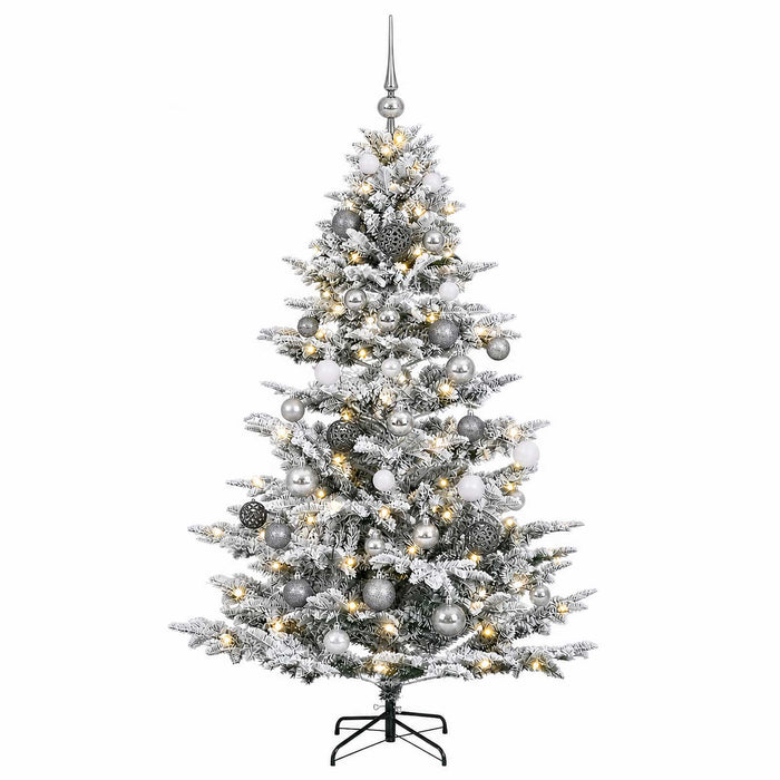 Brad de Crăciun artificial cu glob 150 cm 150 LED-uri Alb cald - WALTI WALTI