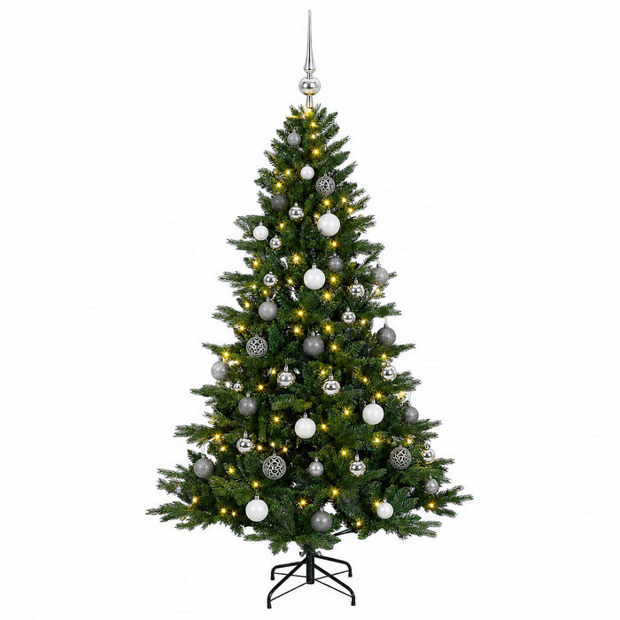 Brad de Crăciun artificial cu glob 120 cm 150 LED-uri Alb cald - WALTI WALTI