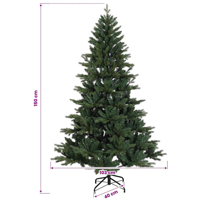Brad de Crăciun artificial cu glob 150 cm 150 LED-uri Alb cald - WALTI WALTI