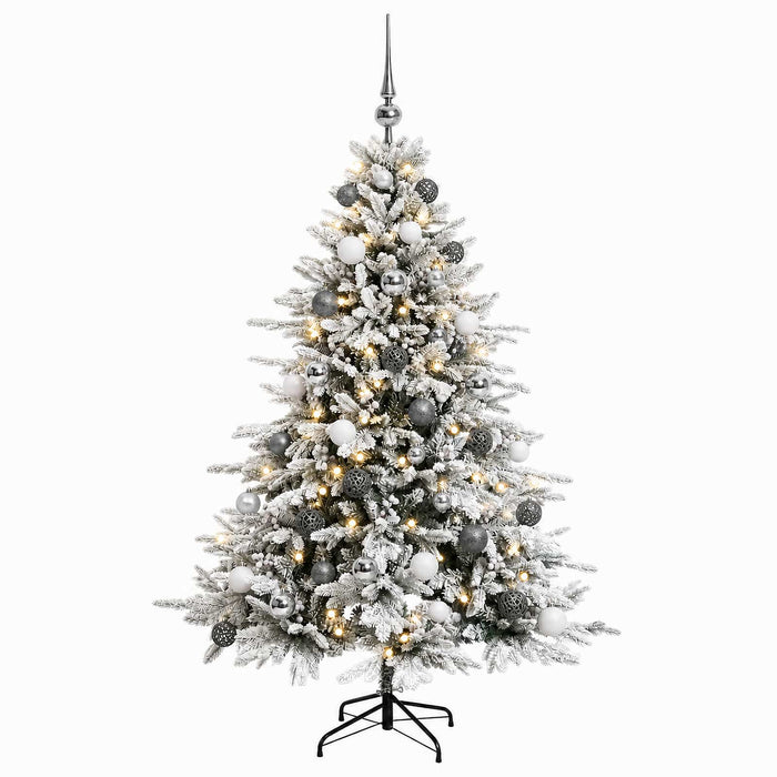 Brad de Crăciun artificial cu glob 150 cm 150 LED-uri Alb cald - WALTI WALTI