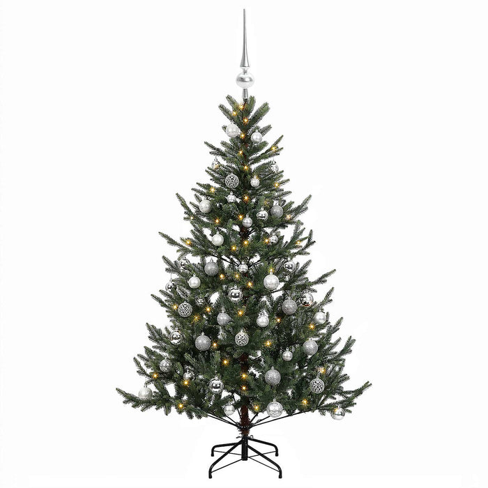 Brad de Crăciun artificial cu glob 120 cm 150 LED-uri Alb cald - WALTI WALTI