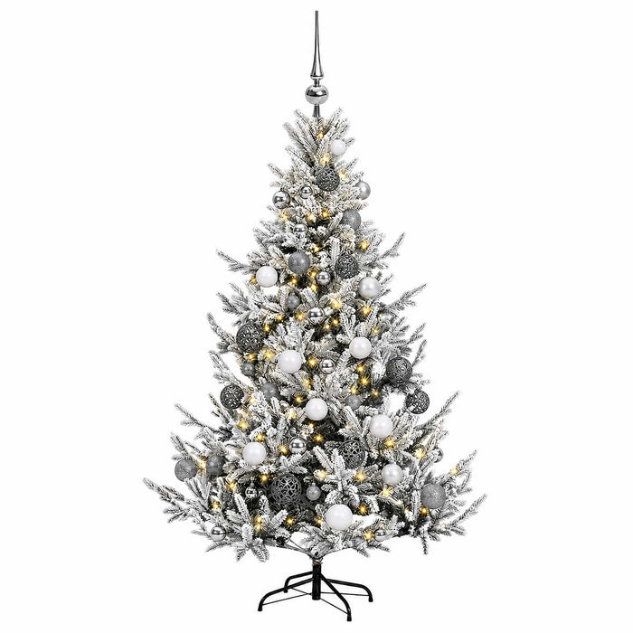 Brad de Crăciun artificial cu glob 120 cm 150 LED-uri Alb cald - WALTI WALTI