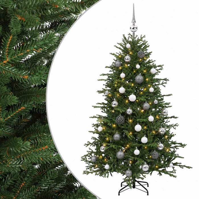 Brad de Crăciun artificial cu glob 120 cm 150 LED-uri Alb cald - WALTI WALTI