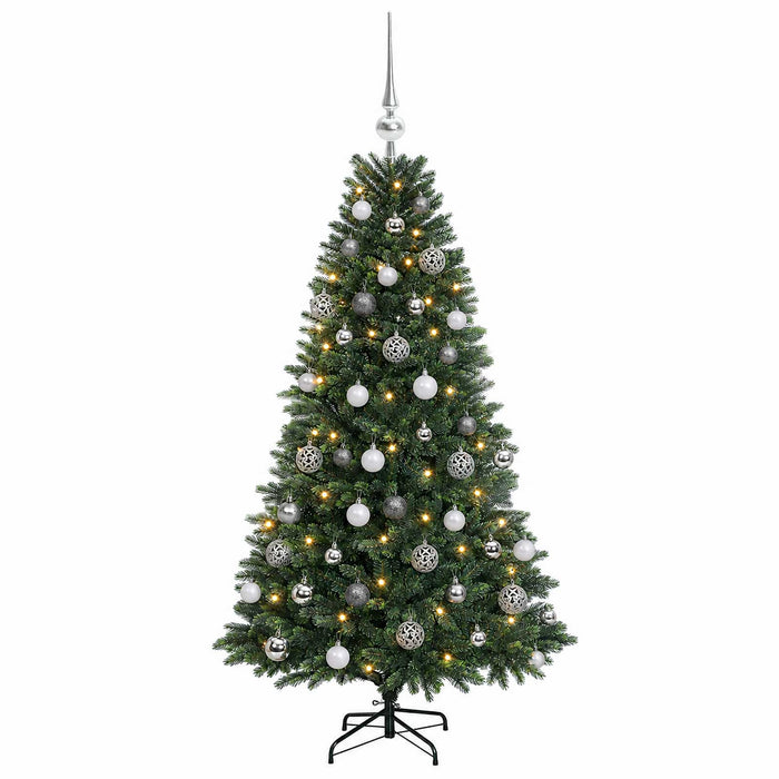 Brad de Crăciun artificial cu globuri 120 cm 150 LED-uri - WALTI WALTI