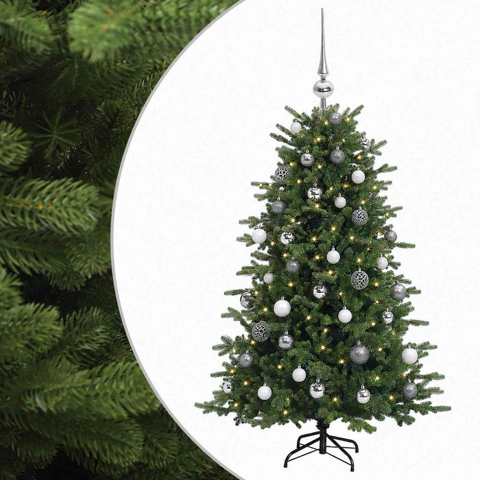 Brad de Crăciun artificial cu glob 150 cm 150 LED-uri Alb cald - WALTI WALTI