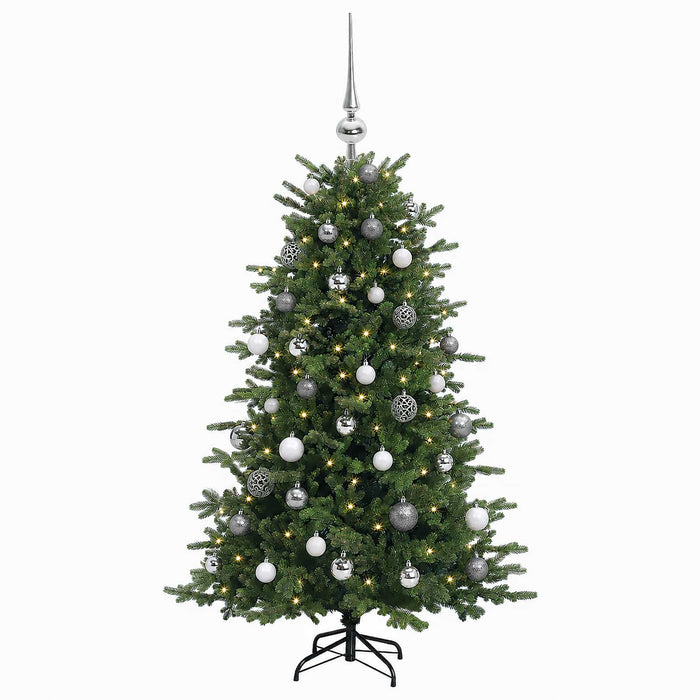 Brad de Crăciun artificial cu glob 150 cm 150 LED-uri Alb cald - WALTI WALTI