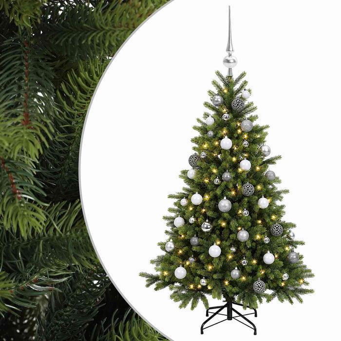 Brad de Crăciun artificial cu glob 150 cm 150 LED-uri Alb cald - WALTI WALTI
