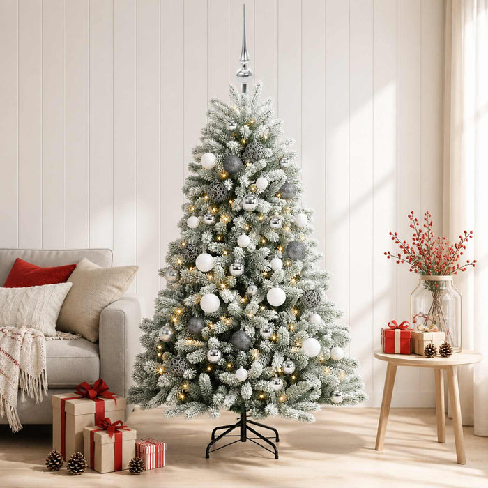 Brad de Crăciun artificial cu globuri 120 cm 150 LED-uri - WALTI WALTI