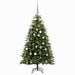 Brad de Crăciun artificial cu globuri 150 cm 150 LED-uri - WALTI WALTI