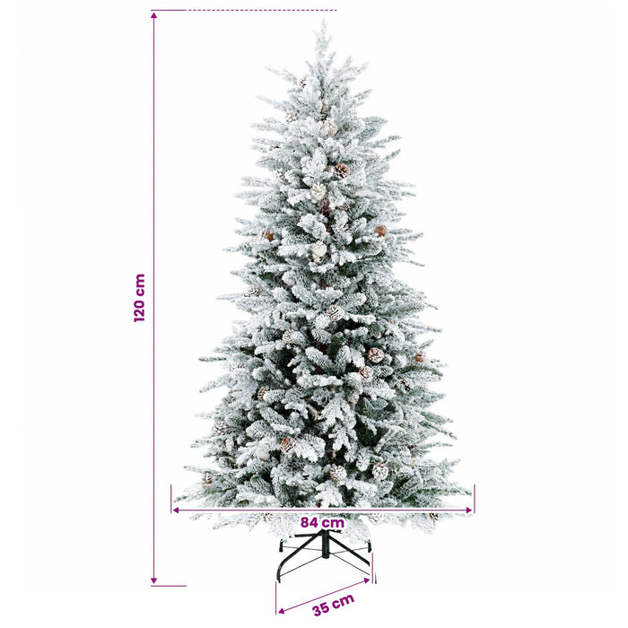Brad de Crăciun artificial cu glob 120 cm 150 LED-uri Alb cald - WALTI WALTI