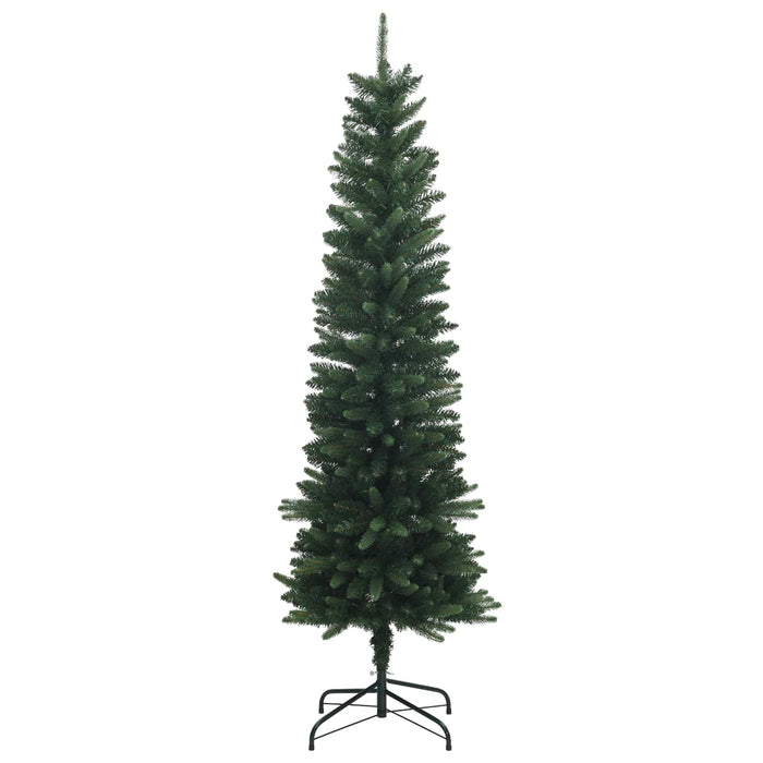 Copac Artificial Slăb de Crăciun 180 cm 300 LED-uri Alb cald WALTI