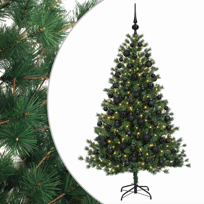 Brad de Crăciun artificial cu glob 210 cm 300 LED-uri Alb cald - WALTI WALTI