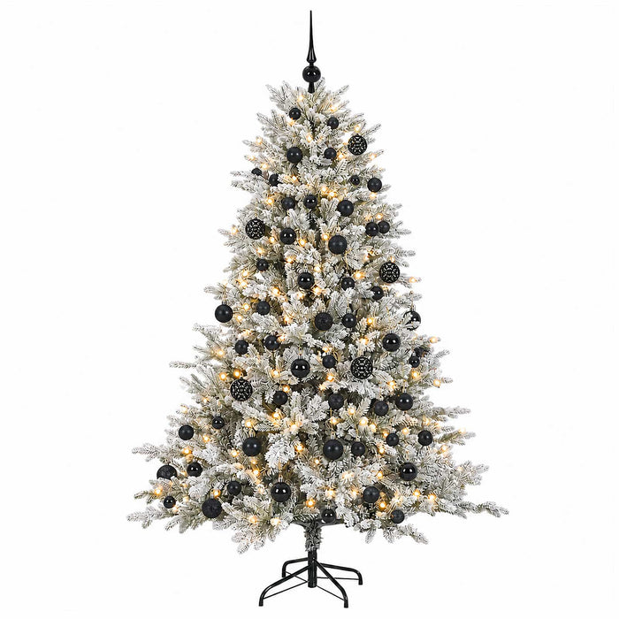 Brad de Crăciun artificial cu glob 240 cm 300 LED-uri Alb cald WALTI