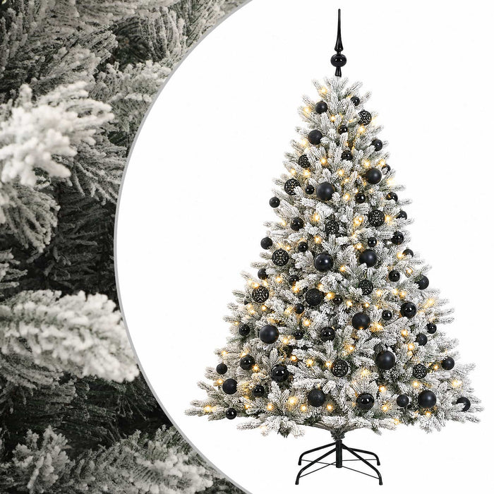 Brad de Crăciun artificial cu glob 180 cm 300 LED-uri Alb cald WALTI