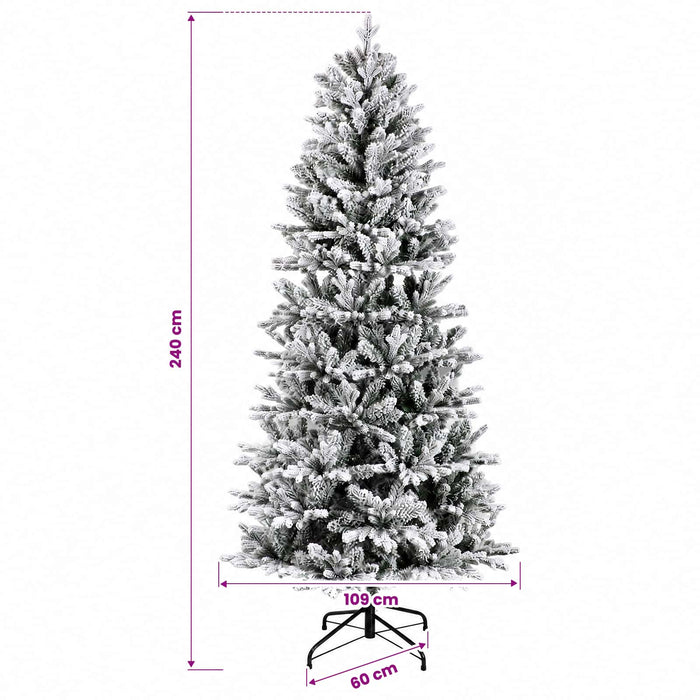 Brad de Crăciun artificial cu glob 240 cm 300 LED-uri Alb cald WALTI