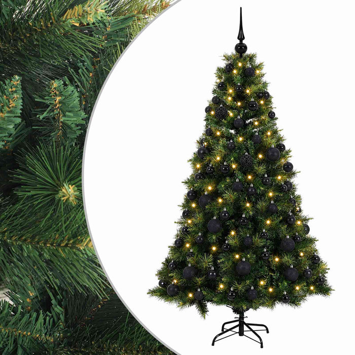 Brad de Crăciun artificial cu glob 180 cm 300 LED-uri Alb cald WALTI