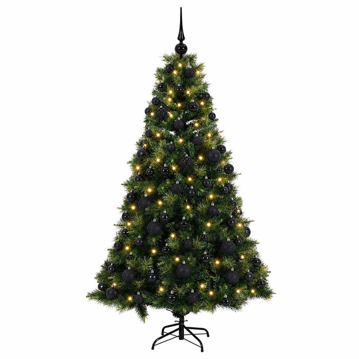 Brad de Crăciun artificial cu glob 180 cm 300 LED-uri Alb cald WALTI