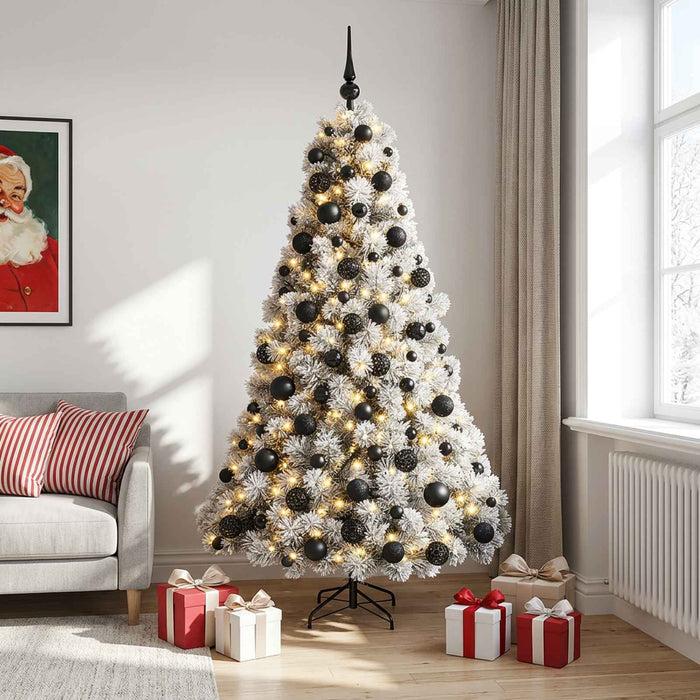 Brad de Crăciun artificial cu glob 180 cm 300 LED-uri Alb cald WALTI