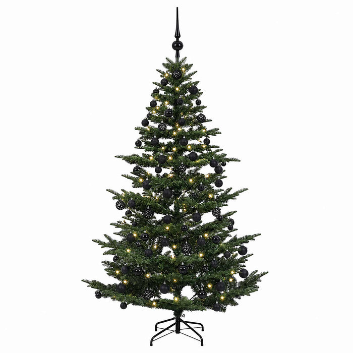 Brad de Crăciun artificial cu glob 210 cm 300 LED-uri Alb cald - WALTI WALTI