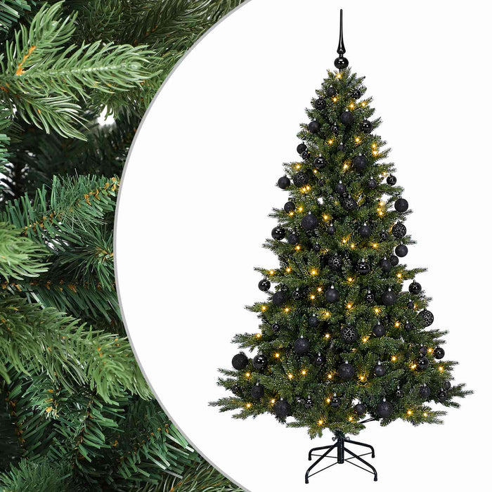 Brad de Crăciun artificial cu glob 240 cm 300 LED-uri Alb cald WALTI