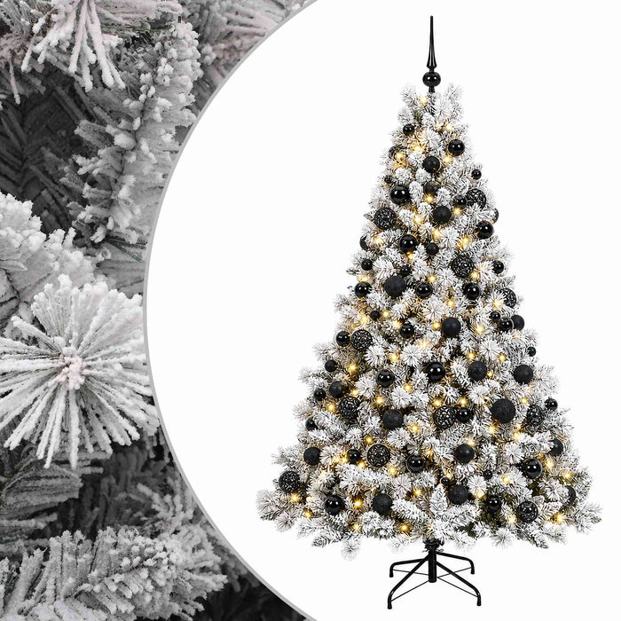 Brad de Crăciun artificial cu globuri 240 cm 300 LED-uri WALTI