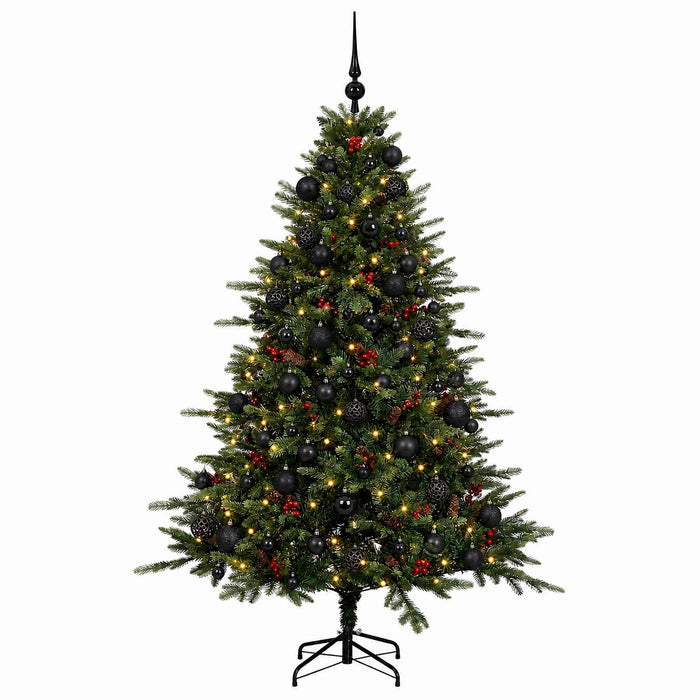 Brad de Crăciun artificial cu glob 210 cm 300 LED-uri Alb cald WALTI