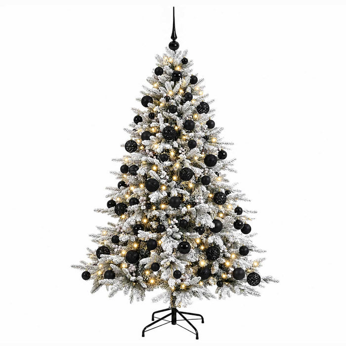 Brad de Crăciun artificial cu glob 180 cm 300 LED-uri Alb cald WALTI