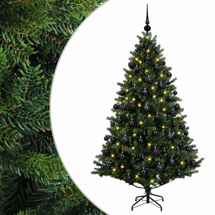 Brad de Crăciun artificial cu glob 210 cm 300 LED-uri Alb cald WALTI
