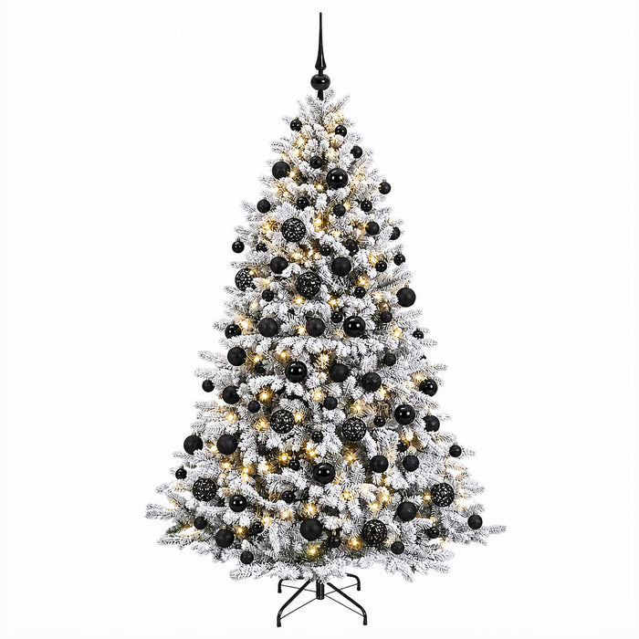 Brad de Crăciun artificial cu globuri 210 cm 300 LED-uri WALTI