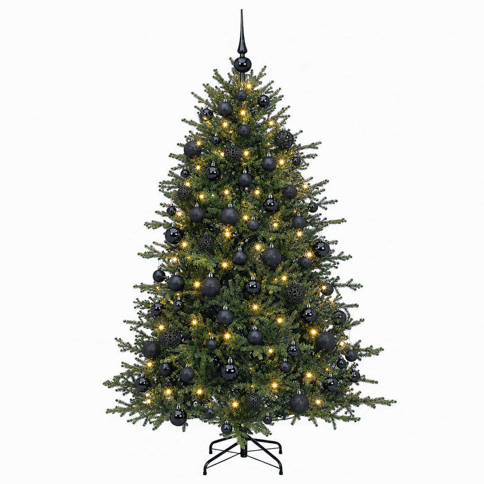 Brad de Crăciun artificial cu glob 180 cm 300 LED-uri Alb cald WALTI