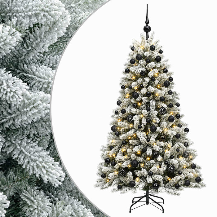 Brad de Crăciun artificial cu globuri 180 cm 300 LED-uri - WALTI WALTI