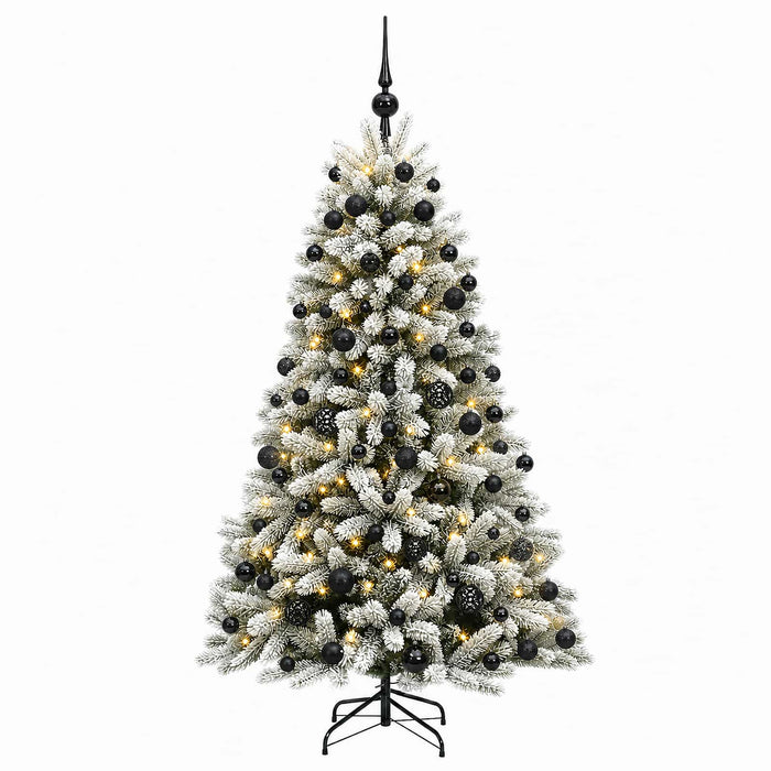 Brad de Crăciun artificial cu globuri 180 cm 300 LED-uri - WALTI WALTI