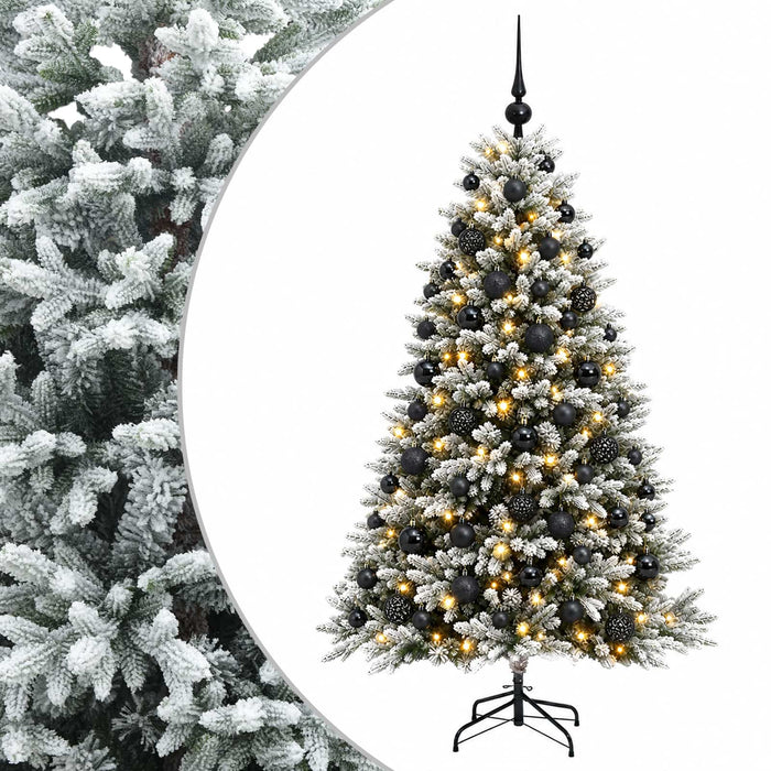 Brad de Crăciun artificial cu globuri 240 cm 300 LED-uri - WALTI WALTI