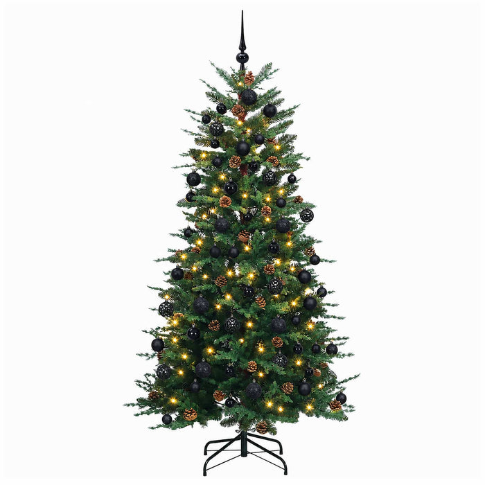 Brad de Crăciun artificial cu glob 240 cm 300 LED-uri Alb cald - WALTI WALTI