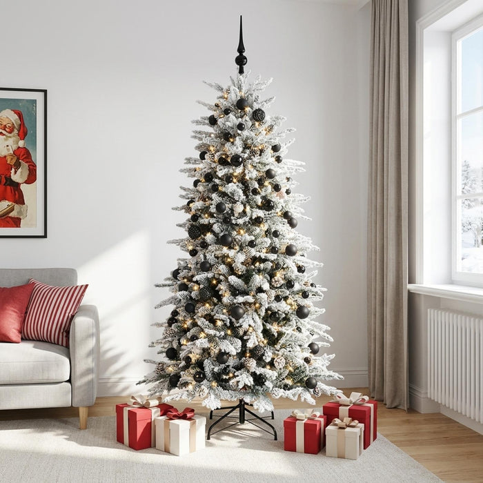 Brad de Crăciun artificial cu glob 240 cm 300 LED-uri Alb cald - WALTI WALTI
