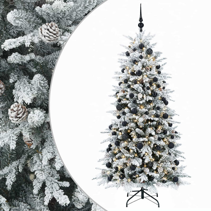 Brad de Crăciun artificial cu glob 240 cm 300 LED-uri Alb cald - WALTI WALTI