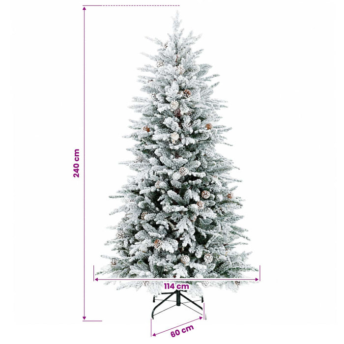 Brad de Crăciun artificial cu glob 240 cm 300 LED-uri Alb cald - WALTI WALTI