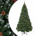 Brad de Crăciun artificial verde, cu globuri 210 cm 300 LED-uri - WALTI WALTI