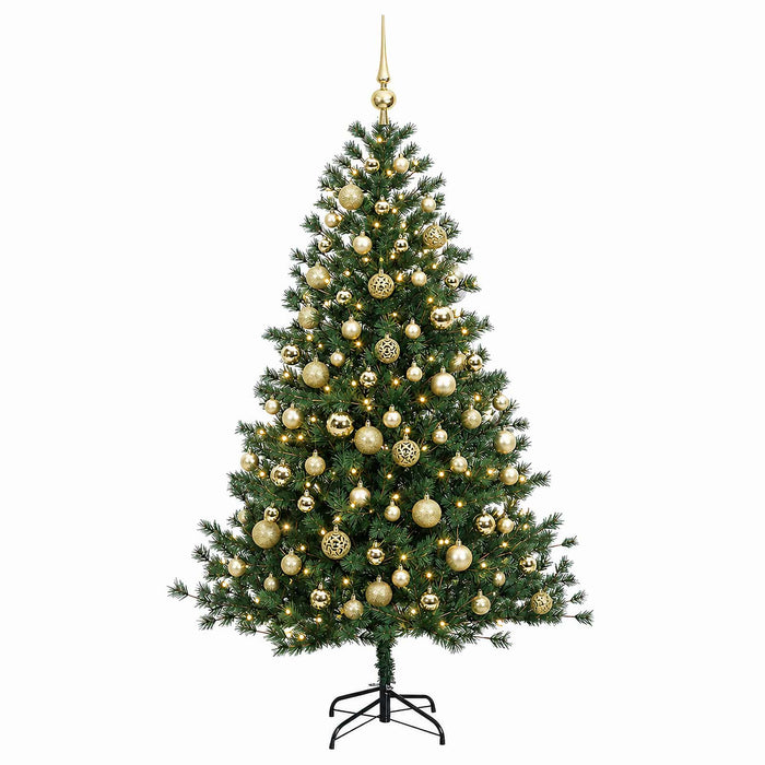 Brad de Crăciun artificial cu glob 240 cm 300 LED-uri Alb cald - WALTI WALTI