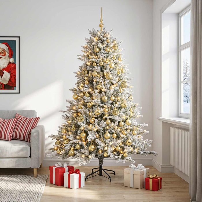 Brad de Crăciun artificial cu globuri 240 cm 300 LED-uri - WALTI WALTI