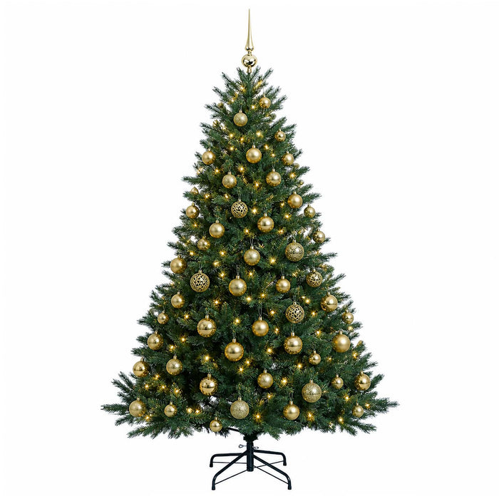 Brad de Crăciun artificial cu glob 240 cm 300 LED-uri Alb cald - WALTI WALTI