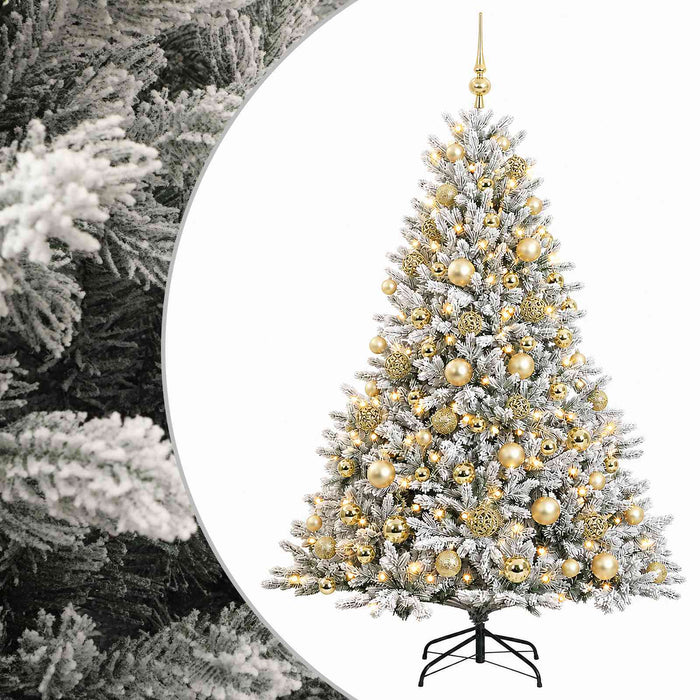 Brad de Crăciun artificial cu glob 210 cm 300 LED-uri Alb cald - WALTI WALTI