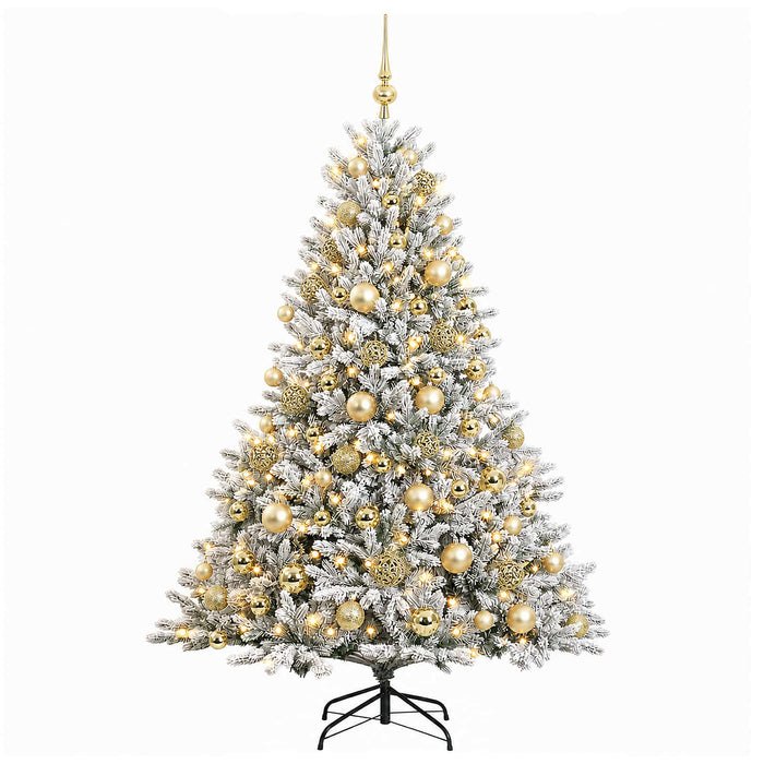 Brad de Crăciun artificial cu glob 240 cm 300 LED-uri Alb cald - WALTI WALTI