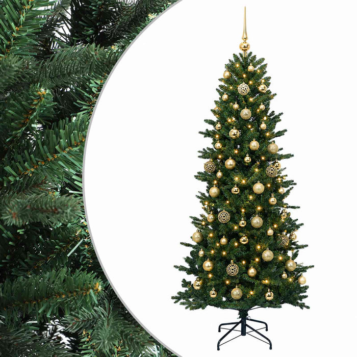 Brad de Crăciun artificial cu glob 240 cm 300 LED-uri Alb cald - WALTI WALTI