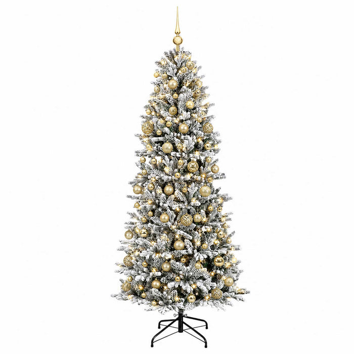 Brad de Crăciun artificial cu glob 210 cm 300 LED-uri Alb cald - WALTI WALTI